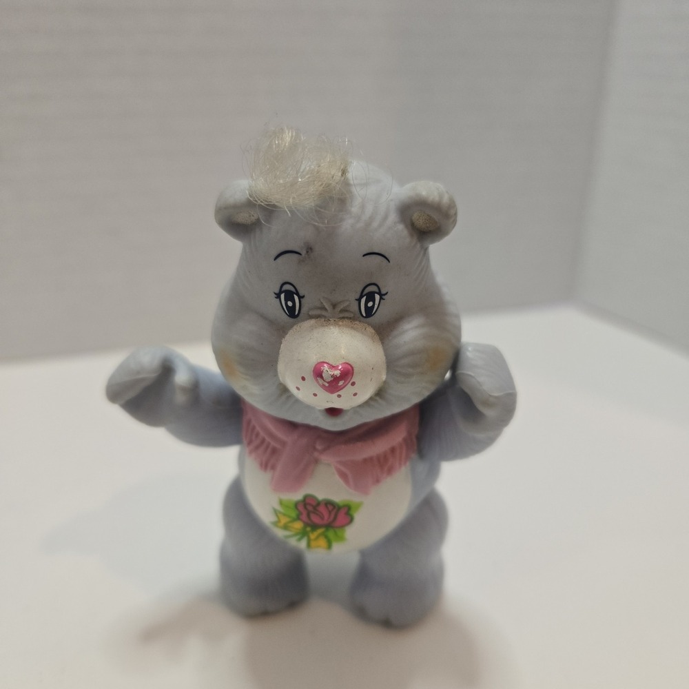 Vintage 1984 Kenner Care Bears 3" Figure  "Grams Bear"‎ Pvc Posable Figure